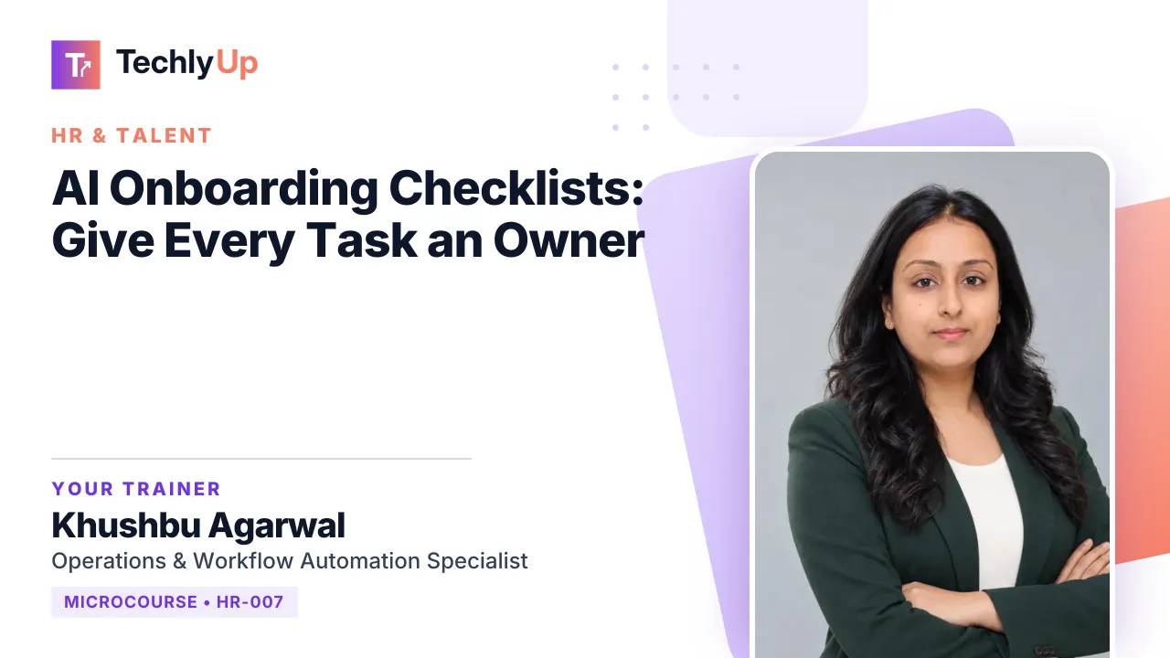 AI Onboarding Checklists: Give Every Task an Owner — microcourse thumbnail