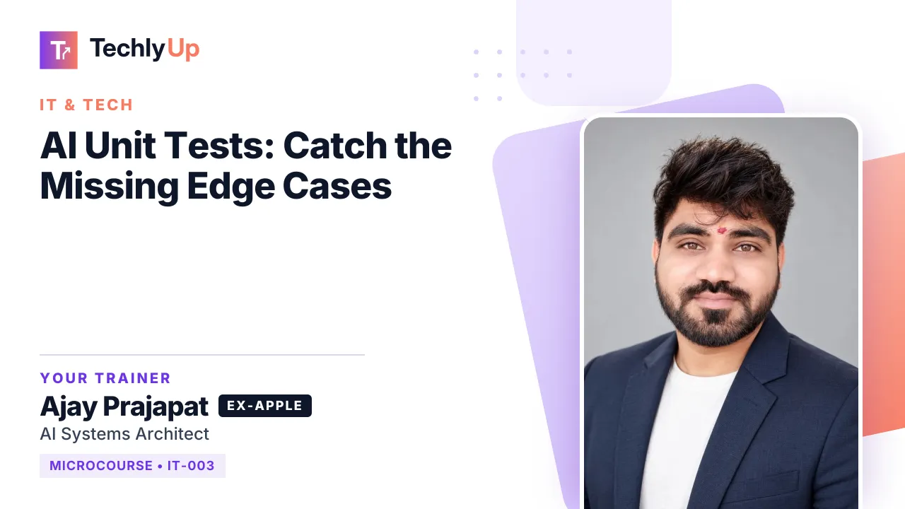 AI Unit Tests: Catch the Missing Edge Cases — microcourse thumbnail