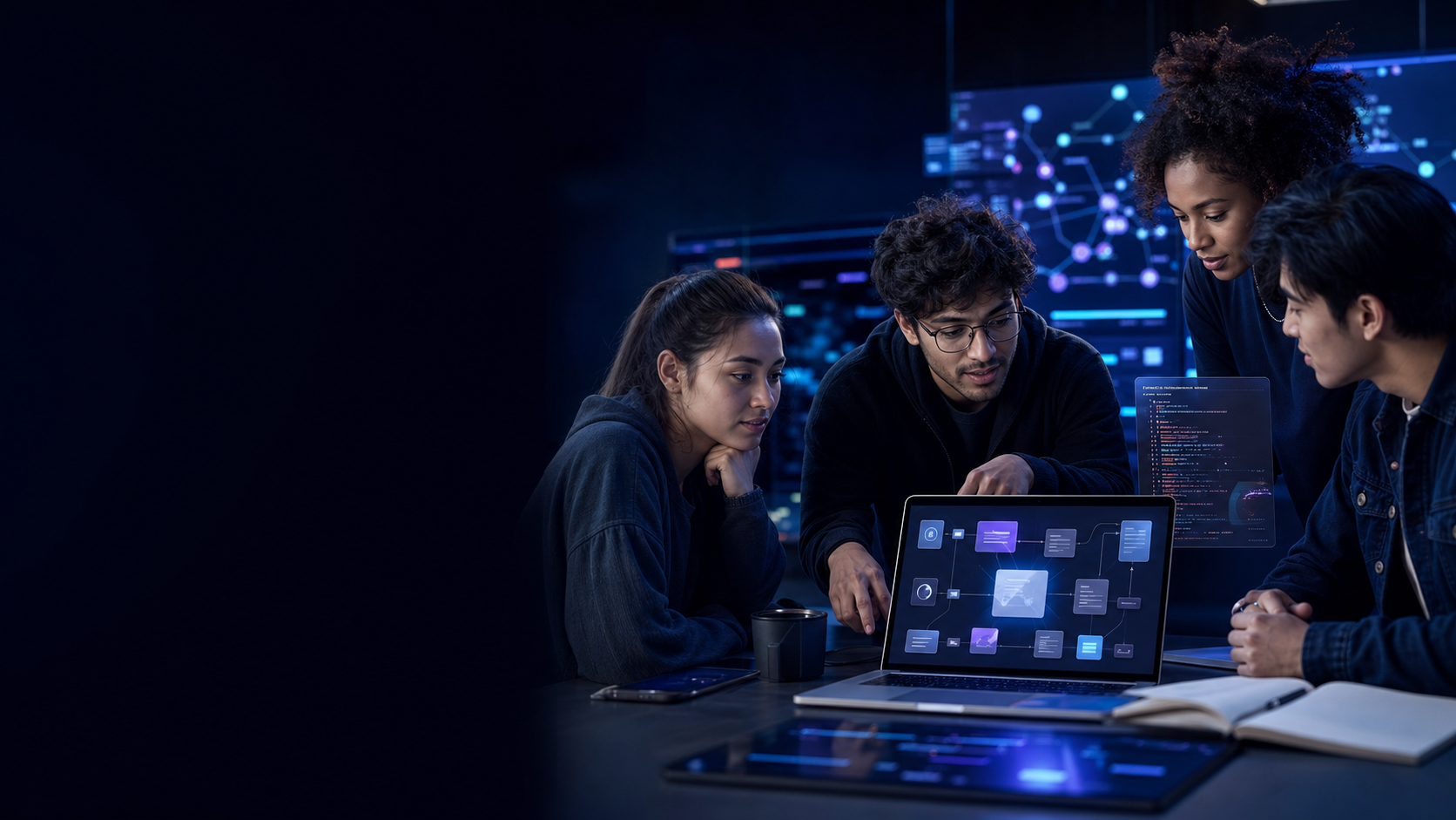 Students and professionals learning AI workflows and future job skills with TechlyUp